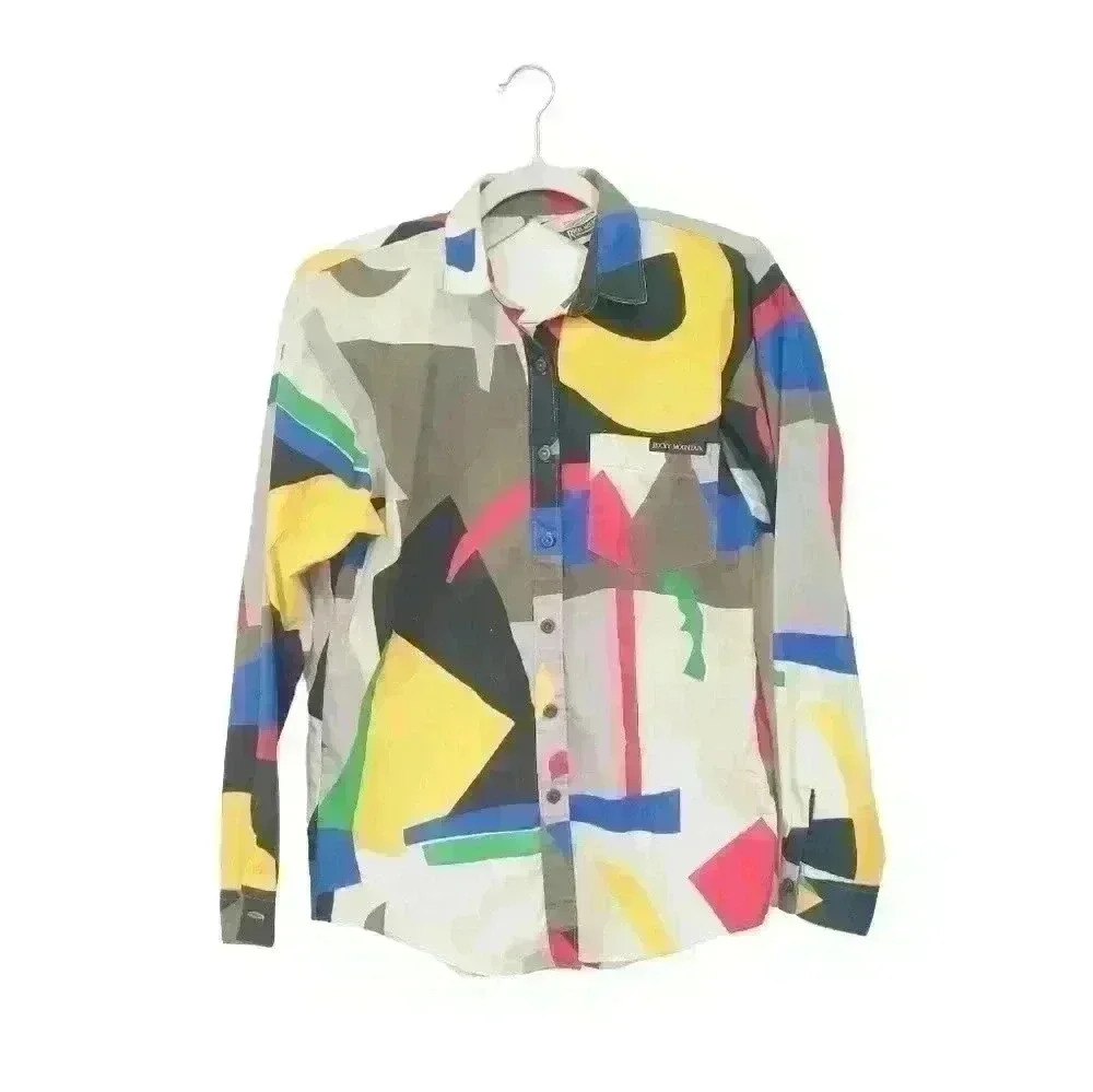 Vintage 90s/80s One of Kind Button up Rocky Mountain Shirt Women's Small/Medium